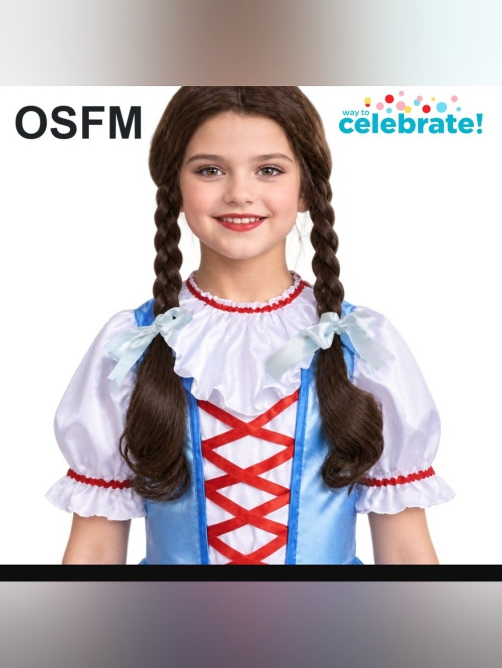 NWT Dorothy Style Pigtails Wig